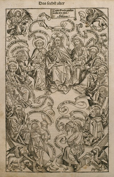 God in Glory with Saints, Illustration from the 